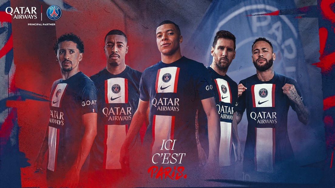 Messi, Neymar, Mbappé y otras estrellas del PSG presentan la nueva camiseta del club para la temporada 2022-2023